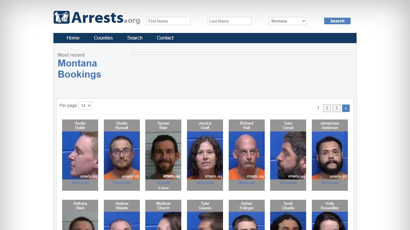Montana Arrests and Inmate Search